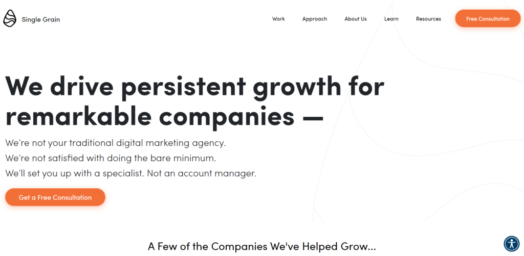 Top 50 Saas Marketing Companies 22 single-grain-saas-marketing-companies